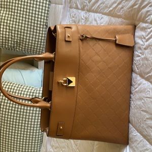 Michael Kors Gramercy Large Leather Satchel Acorn